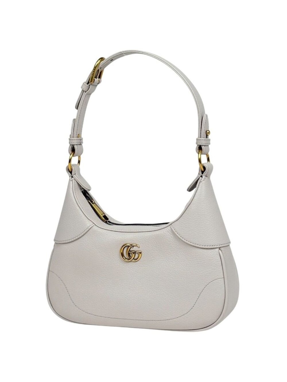 Gucci Aphrodite Small Shoulder Bag 2-Way GG Marmont Leather Ivory